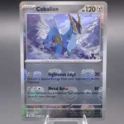 Cobalion (Master Ball Pattern) 066/086 Rare SV: Black Bolt Pokemon TCG NM - Image 1