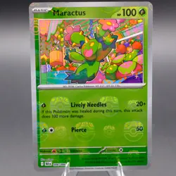 Maractus (Master Ball Pattern) 008/086 Common SV: Black Bolt Pokemon TCG NM - Image 1
