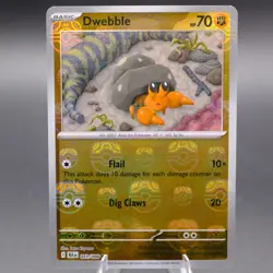 Dwebble (Master Ball Pattern) 051/086 Common SV: Black Bolt Pokemon TCG NM - Image 1