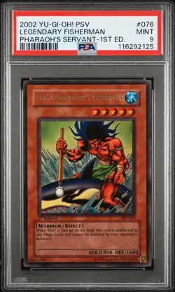 YuGiOh! The Legendary Fisherman - PSV-076 Ultra Rare 1st Edition - PSA Mint 9 - Image 1