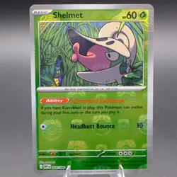 Shelmet (Master Ball Pattern) 008/086 Common SV: White Flare Pokemon TCG NM - Image 1
