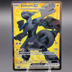 Zekrom ex - 158/086 Secret Rare SV: Black Bolt Pokemon TCG NM - Image 1