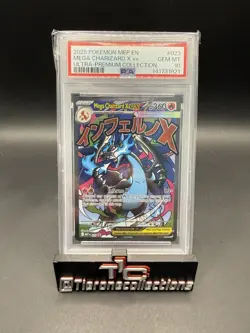 2025 POKEMON MEP ULTRA-PREMIUM COLLECTION #023 MEGA CHARIZARD X EX PSA 10 443 - Image 1