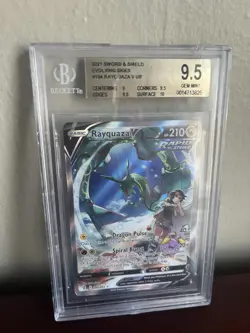 Pokemon TCG Rayquaza V Alt Art Evolving Skies 194/203 - BGS 9.5 - Image 1