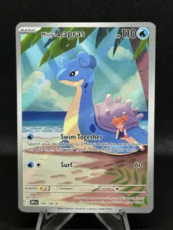 Misty’s Lapras 194 / 182 Pokemon SV Destined Rivals 2025 NM Illustration Rare - Image 1