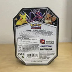 Pikachu V Powers Tin International Pokemon (TCG) - FACTORY SEALED NEW #2 - Image 4