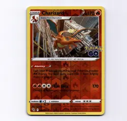 Charizard 010/078 Reverse Holo Pokemon GO POGO 2022 Niantic Pokemon MP - Image 1
