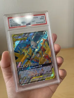 Moltres Zapdos & Articuno GX 66/68 Full Art Hidden Fates 2019 Pokemon SM PSA 9 - Image 4