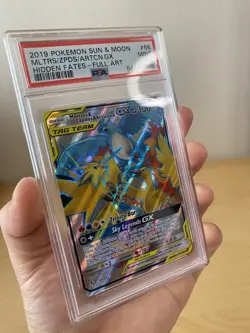 Moltres Zapdos & Articuno GX 66/68 Full Art Hidden Fates 2019 Pokemon SM PSA 9 - Image 5