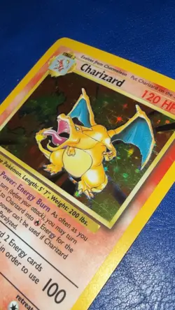 Pokemon TCG Charizard 4/102 Base Set Unlimited Holo Rare MP - Image 3