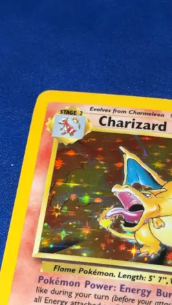 Pokemon TCG Charizard 4/102 Base Set Unlimited Holo Rare MP - Image 5