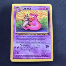 Lahmus GERMAN Slowbro 43/62 Fossil Set - Uncommon Pokemon Card - LP - Image 1