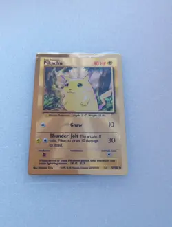 Pokemon TCG Celebrations Pikachu Gold Metal Card 58/102 - Image 1