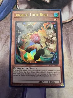 Droll & Lock Bird (Alternate Art) RA02-EN006 Ultra Rare 1st Edition NM Yugioh - Image 1