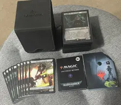 Necron Dynasties Commander Deck MTG Warhammer 40k - Pre-con Sleeved + Deckbox - Image 1