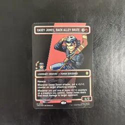 Casey Jones, Back Alley Brute Borderless Surge Foil TMNT MTG Ninja Turtles - NM - Image 3