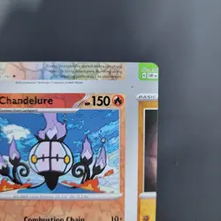 Pokemon TCG NFC Error Miscut Chandelure 038/197 Reverse Holo Obsidian Flames - Image 5