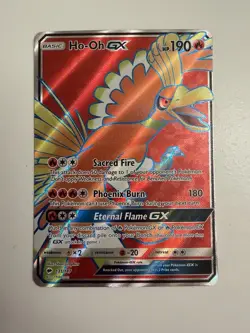 Pokemon TCG Ho-Oh GX Burning Shadows Holo Ultra Rare Card 131/147 - Image 1
