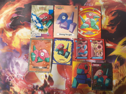 Porygon Fan Art Bundle of 8 Cards + Stickers NOT Official Pokemon PL-NM - Image 1