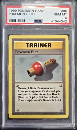 1999 POKEMON GAME #86 POKEMON FLUTE PSA 10 - Image 1