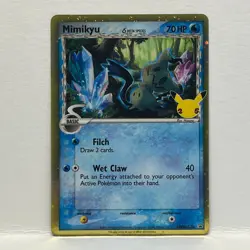 2021 Pokemon Mimikyu SWSH136 Delta Species 25th Celebrations Black Star Promo - Image 1