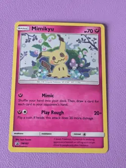 Mimikyu SM163 Pokemon Sun & Moon Black Start Promo Pokemon TCG LP - Image 1