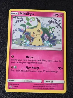 Mimikyu SM163 Pokemon Sun & Moon Black Start Promo Pokemon TCG LP - Image 2