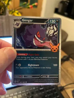 Pokemon Gengar (057/091) Holo Rare - Paldean Fates Trick Or Trade NM - Image 1