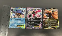 Pokemon Holo Bundle Dragonite EX 74/11 Blastoise EX 17/83 Yveltal EX XY150 - Image 1