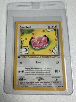 Snubbull 1st Edition 55/64 Neo Revelation WOTC Vintage Pokemon - Image 1
