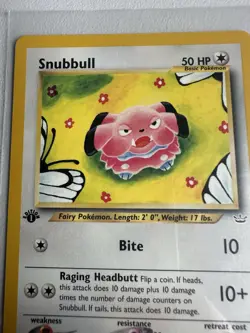 Snubbull 1st Edition 55/64 Neo Revelation WOTC Vintage Pokemon - Image 2