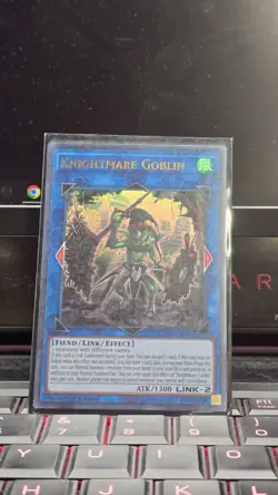 Yugioh Knightmare Goblin FLOD-EN044 Ultra Rare 1st Edition Near Mint - Image 1