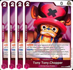 One Piece TCG - 4er Playset - OP07-066 Tony Tony.Chopper R/EN/NM - Image 1