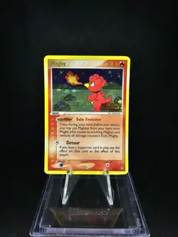 Magby 24/109 Team Rocket Returns STAMPED Holo Rare Pokemon Card LP - Image 1