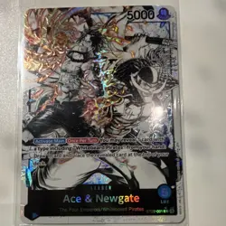 Bandai Ace & Newgate Leader Foil Special Card ST22-001 5000 Power One Piece CCG - Image 1
