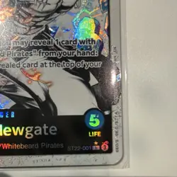 Bandai Ace & Newgate Leader Foil Special Card ST22-001 5000 Power One Piece CCG - Image 3