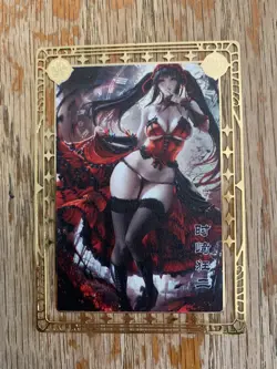 🔥 Goddess Story Kurumi Tokisaki Date a Live LSP-009 Gold Metal Card Waifu Anime - Image 1
