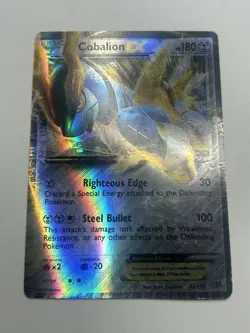 Cobalion EX 93/135 - Ultra Rare Holo - BW Plasma Storm - Pokemon Card - LP - Image 1