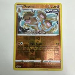 Pokemon Dugtrio 077/198 Reverse Holo Rare Chilling Reign TCG Card NM - Image 2