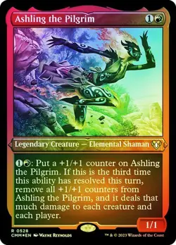 Ashling the Pilgrim FOIL ETCHED - 0528 - Rare- Commander Masters CMM MTG - Image 1