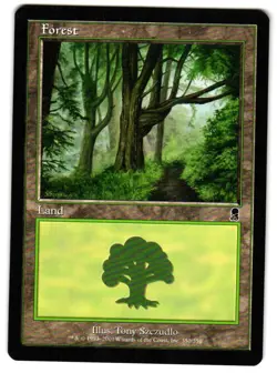 Magic_the_gathering Odyssey Forest (350) #350 2001,MTG,LP Land - Image 1