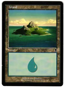 Magic_the_gathering Odyssey Island (337) #337 2001,MTG,LP Land - Image 1