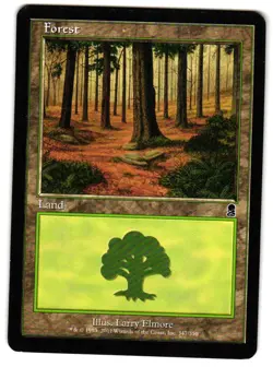 Magic_the_gathering Odyssey Forest (347) #347 2001,MTG,LP Land - Image 1