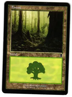 Magic_the_gathering Odyssey Forest (348) #348 2001,MTG,LP Land - Image 1