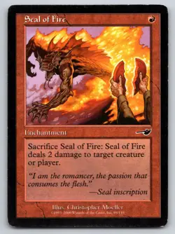 MTG Seal of Fire Normal C Nemesis NMS 98 LP Magic - Image 1