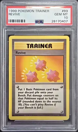1999 POKEMON GAME #89 REVIVE PSA 10 - Image 1