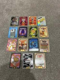 McDonalds CARDS Collection (all unredeemed) Near Complete + Legendary Card - Image 1