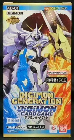 Digimon Card Game Advanced Booster Digimon Generation Sealed Box AD-01 Japanese - Image 1