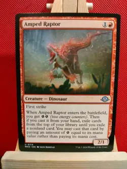 Amped Raptor - Modern Horizons 3 - NM - Uncommon - MTG - Image 1
