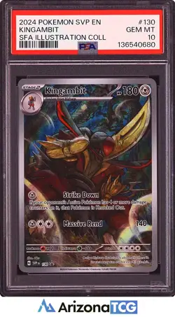 Pokemon 2024 Kingambit 130 Full Art Scarlet & Violet Promo GEM MINT PSA 10 - Image 1